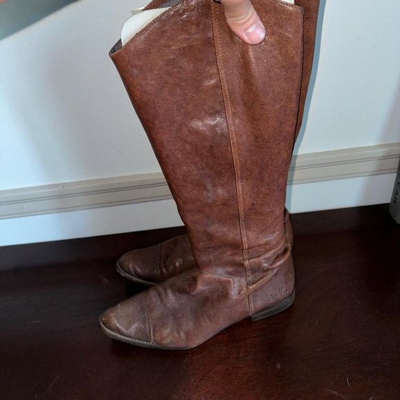 Vintage John Fluevog Tall Boots Brown Leather Wome's Size 8 US - Picture 4 of 8